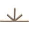Ekena Millwork Saratoga Smooth Timber Gable Bracket, Douglas Fir, 72"W x 45"H x 3 1/2"D x 3 1/2"F, 15/12 Pitch GBW072X45X0404SAR00SDF - alternate 3